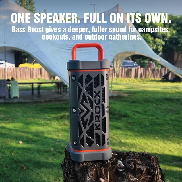 Alt view image 6 of 7 - TRAVOR Rugged Magnetic Bluetooth Speaker for Golf Cart & Outdoor All-Aluminum Body with Magnetic Mount Built for Golf Carts, RVs, Boats, IP68 Waterproof, 25H Playtime for Camping, Jobsite