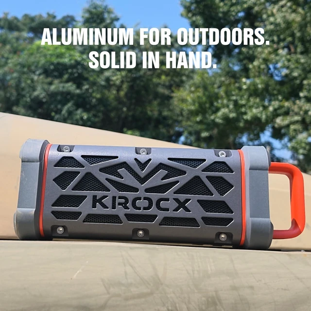 Alt view image 7 of 7 - TRAVOR Rugged Magnetic Bluetooth Speaker for Golf Cart & Outdoor All-Aluminum Body with Magnetic Mount Built for Golf Carts, RVs, Boats, IP68 Waterproof, 25H Playtime for Camping, Jobsite