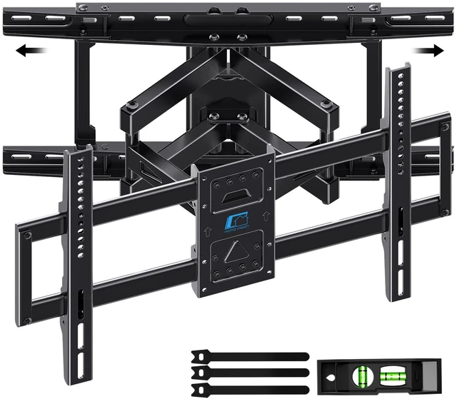 Main image of Full-Motion TV Wall Mount for 37-90 Inch TVs, Fits 24" Studs Max VESA 600x400mm up to 176 lbs Fits 8-24" Studs, Heavy Duty Articulating Swivel Tilt Wall Bracket for Flat Screen, HV6603
