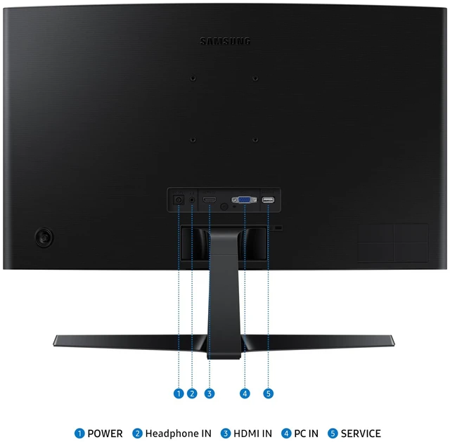 Alt view image 4 of 5 - S3 S36GD 27" 100 Hz Curved Monitor - LS27D368GANXZA