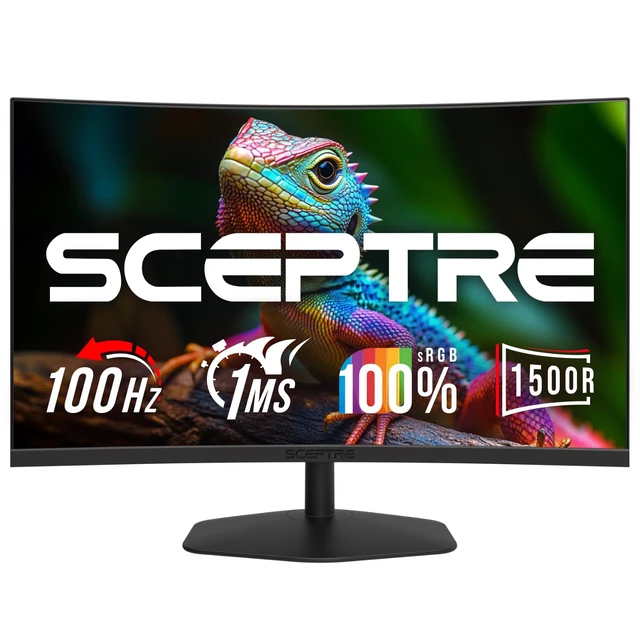 Alt view image 4 of 6 - New! Curved 24-inch Gaming Monitor 1ms 100Hz 1500R DisplayPort HDMI X2 Eye Care 100% sRGB Build-in Speakers, Machine Black 2026 (C248W-FW100T Series)