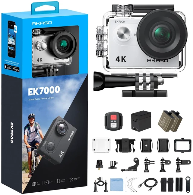 Main image of EK7000 4K30FPS 20MP WiFi Action Camera with EIS Ultra HD 131FT Waterproof Underwater Camera Remote Control 4X Zoom Support External Microphone
