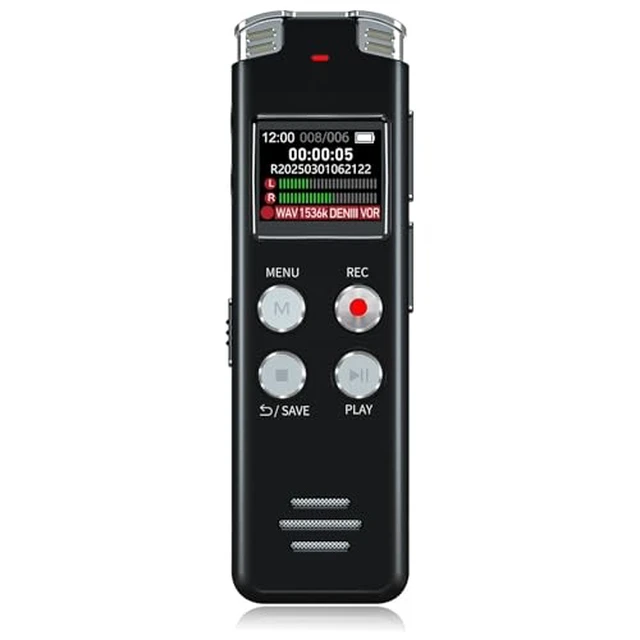 Alt view image 7 of 7 - 64GB Digital Voice Recorder with Playback: Voice Activated Recorders for Lectures Meetings Interviews - Dictaphone Recording Device Tape Recorder Portable Mini, Audio Recorder with USB, MP3