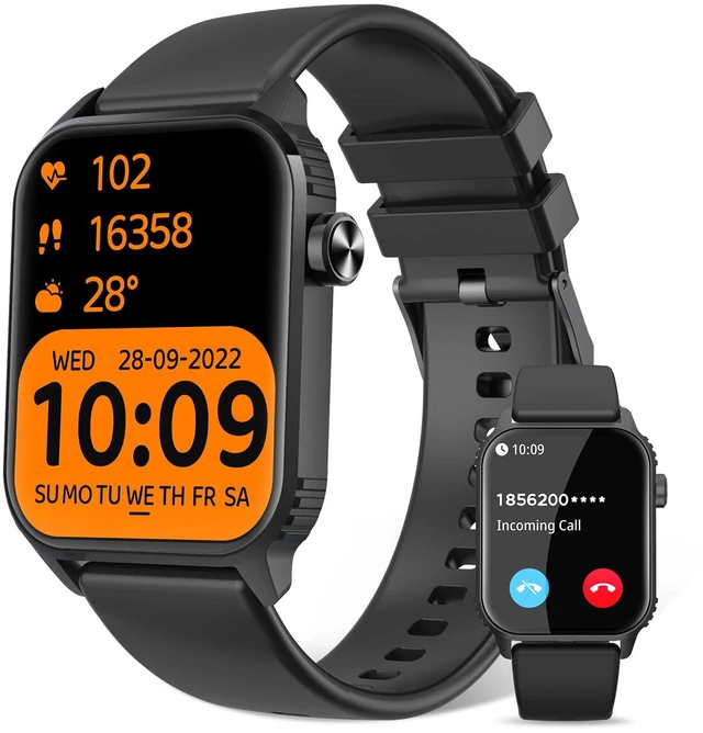 Main image of Smart Watch for Men,Smartwatch with 1.83" HD Touchsreen, Sleep Monitor, Music Control Fitness Watch for iPhone/Android (Black)