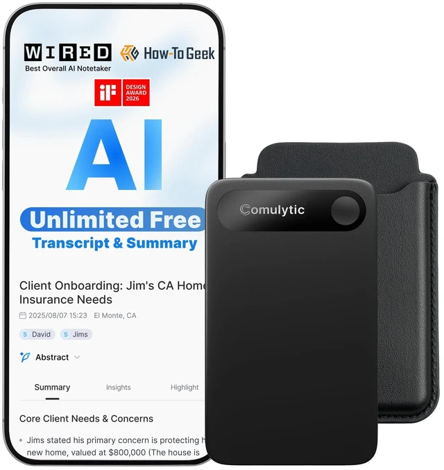 Main image of Note Pro AI Voice Recorder, AI Meeting Recorder and Note Taker Digital Voice Recorder, App Control Digital Video Recorder, Support 113 Languages & Ultra-Slim for Meetings, Calls, Lectures