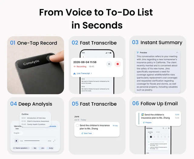 Alt view image 6 of 7 - Note Pro AI Voice Recorder, AI Note Taking Recording Device AI Voice Recorder with AI Notes, Transcription & Summaries, No Subscription Required, Easy App Control, 113 Languages, Silver