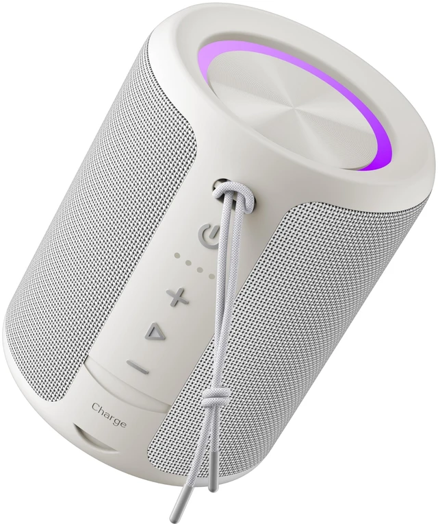 Main image of Portable Bluetooth Speaker, IPX7 Waterproof Wireless Speaker with 20W Loud Stereo Sound, 15H Playtime & Beat-Synced RGB Light, Small Outdoor Speaker for Shower, Pool, Beach,Hiking,Gifts(Gray)