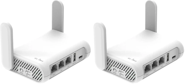 Main image of GL-SFT1200 Opal Travel Router, AC1200 Dual-Band Wi-Fi (Pack of 2)