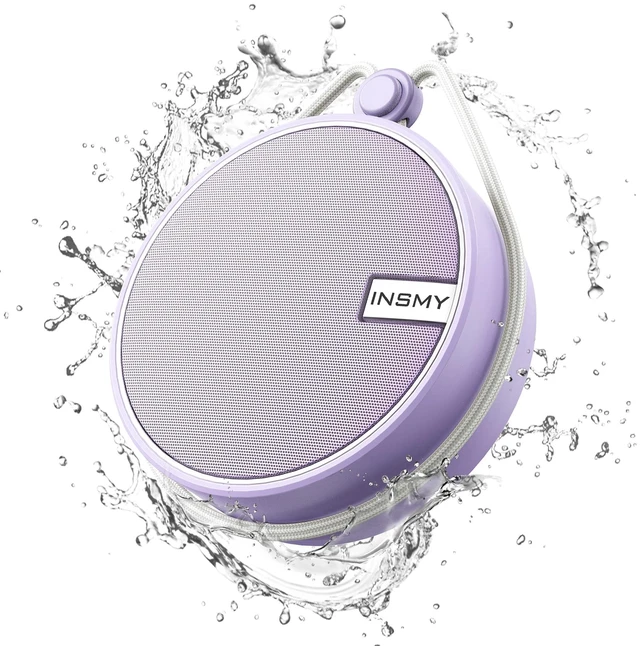 Main image of C12 IP67 Waterproof Shower Bluetooth Speakers Portable Small Speaker Speakers Bluetooth Wireless,Loud Clear Sound,Support TF Card,Suction Cup,for Outdoor Kayak Canoe Beach Gift(Purple)