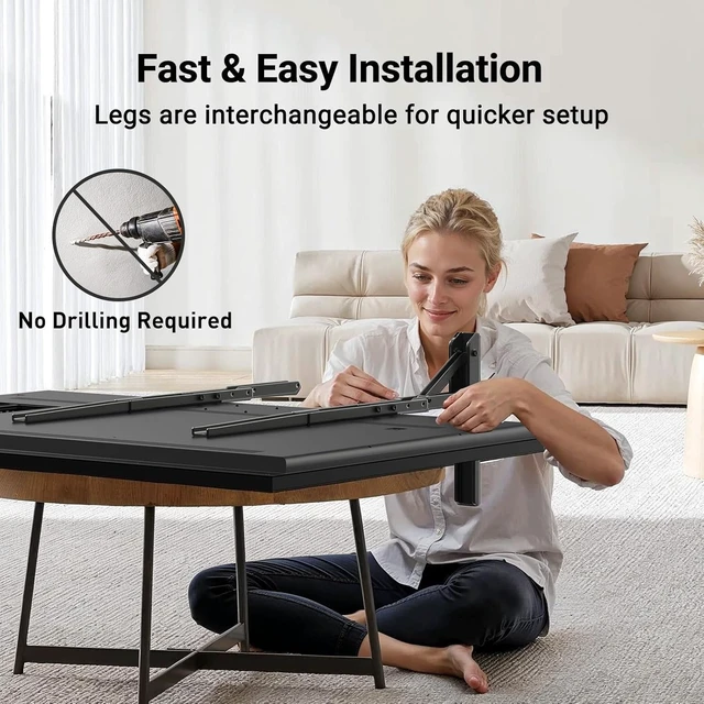 Alt view image 6 of 7 - Universal TV Stand Mount for 20-75 Inch TVs, Height Adjustable Table Top TV Stand, Great Load-Bearing Replacement TV Legs with Steel Holds up to 110lbs, Max VESA 800 x 600mm PSTVS01