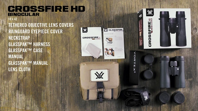 Alt view image 6 of 6 - Crossfire HD 10x42 Binoculars HD Optics, Tripod Adaptable, Waterproof, Fogproof, Shockproof, Included GlassPak Harness - Unlimited, Unconditional