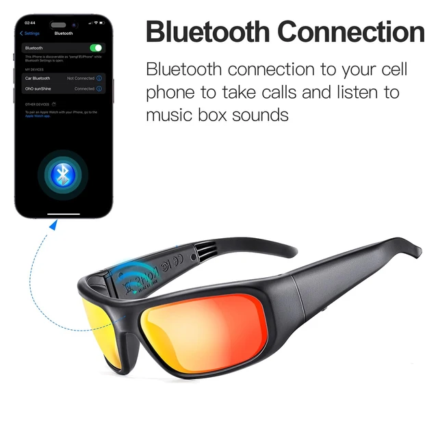 Alt view image 2 of 7 - Sport OpenEar Smart Glasses, ImpactResistant Bluetooth Sunglasses 12H Playtime, HandsFree Calling, Music Playback, Voice Control, Lightweight & AllDay Comfort for Cycling, Hiking & Running