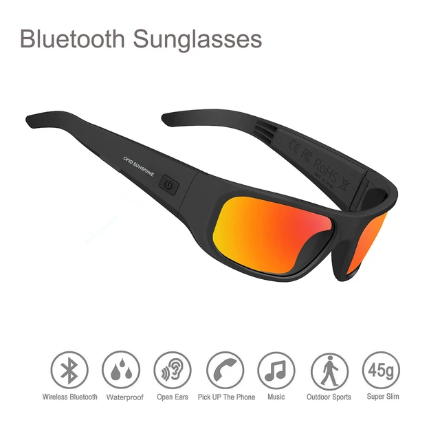 Alt view image 6 of 7 - Sport OpenEar Smart Glasses, ImpactResistant Bluetooth Sunglasses 12H Playtime, HandsFree Calling, Music Playback, Voice Control, Lightweight & AllDay Comfort for Cycling, Hiking & Running
