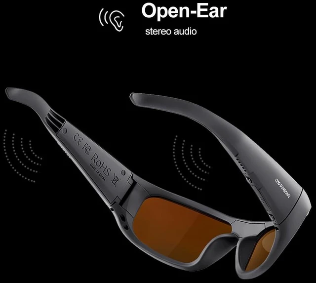 Alt view image 2 of 7 - Sport OpenEar Smart Glasses, ImpactResistant Bluetooth Sunglasses 12H Playtime, HandsFree Calling, Music Playback, Voice Control, Lightweight & AllDay Comfort for Cycling, Hiking & Running