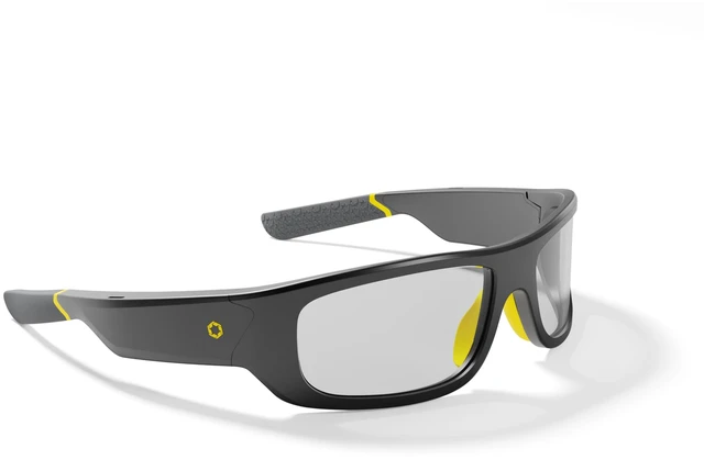 Main image of Armor Smart Safety Glasses, TR90 Frame, Light Adaptive Lenses, Open Ear Speakers & Microphone - ANSI Z87.1