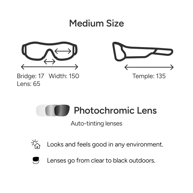 Alt view image 7 of 7 - Armor Smart Safety Glasses, TR90 Frame, Light Adaptive Lenses, Open Ear Speakers & Microphone - ANSI Z87.1
