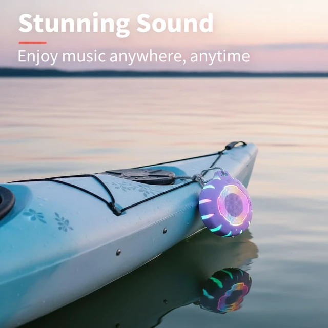 Alt view image 7 of 7 - Waterproof Shower Bluetooth Speaker, Portable with Clear Sound Small, Floats on Water, IP67 Rated, Dustproof, for Pool, Beach & Kayak, Gift for Teen Boys & Girls