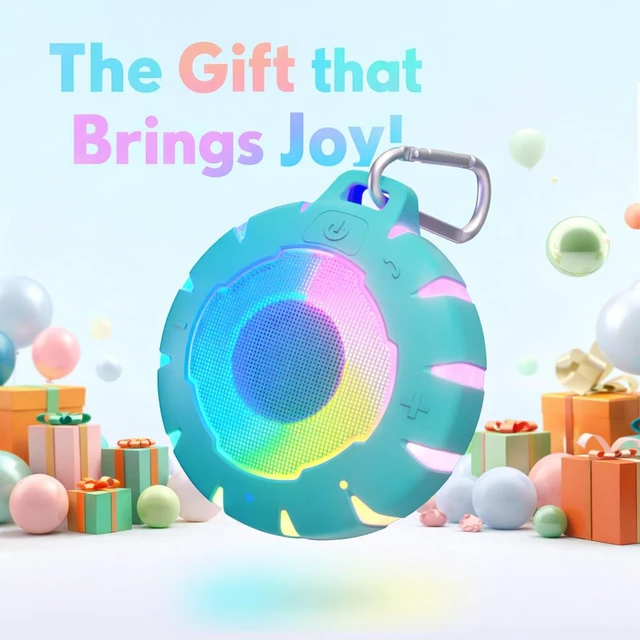Alt view image 7 of 7 - Waterproof Shower Bluetooth Speaker, Portable with Clear Sound Floats on Water, IP67 Rated, Dustproof, for Pool, Beach & Kayak, Gift for Boy Girls & Women