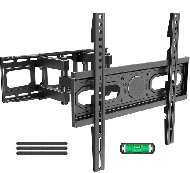 Main image of TV Wall Mount for Most 26-65 Inch Flat/Curved TVs, Full Motion TV Mount Fit 16" Wood Stud, Wall Mount TVs Bracket with Dual Swivel Articulating Arm Max VESA 400x400mm up to 99 LBS