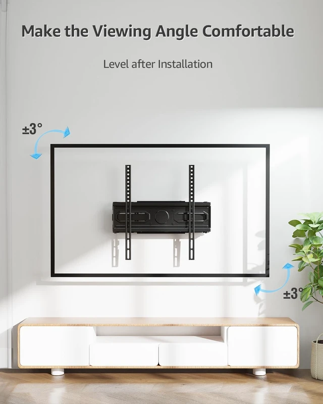 Alt view image 6 of 7 - TV Wall Mount for Most 26-65 Inch Flat/Curved TVs, Full Motion TV Mount Fit 16" Wood Stud, Wall Mount TVs Bracket with Dual Swivel Articulating Arm Max VESA 400x400mm up to 99 LBS