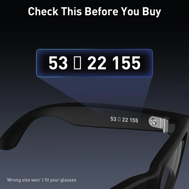 Alt view image 7 of 7 - Carina C2 Power Pod for Meta RayBan Charger Wayfarer Large 53-22-155 for Gen1 & Gen2, Wearable Design Power Bank, Portable Battery Pack, Up to 3.6 Full Charges