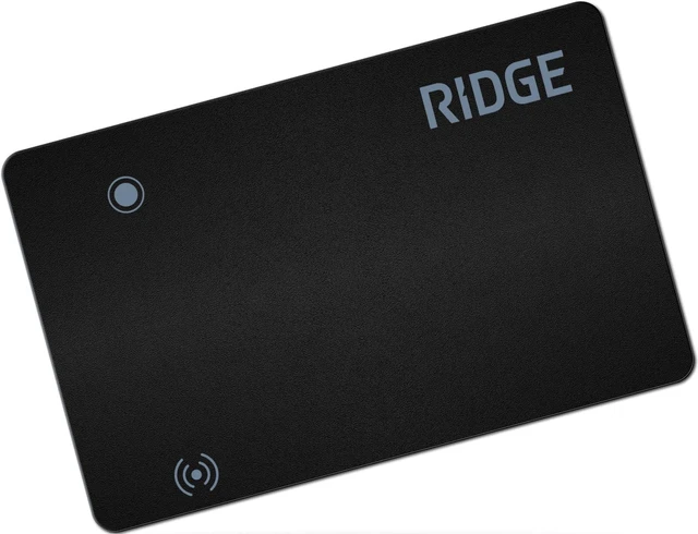 Main image of Ridge Tracker Card Compatible with Apple Find My, Compatible with Android Slim Tracking Card - Wallet Finder, Item Locator for Luggage Tags, Passports, Phone - MFi Certified, IP68 Water Resistance