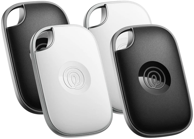 Main image of Tile Pro - Powerful Bluetooth Tracker, Key Finder and Item Locator for Keys Bags, and More. Both iOS and Android Compatible. Phone Finder. 4-Pack (Black/White)