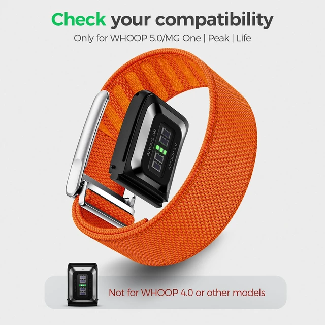 Alt view image 2 of 7 - 3 Packs Nylon Sport Band for WHOOP 5.0/MG, One, Peak & Life Breathable Loop Strap, Comfortable Wristband, Quick-Dry Replacement Watchband Accessories for Men Women, NOT for WHOOP 4.0