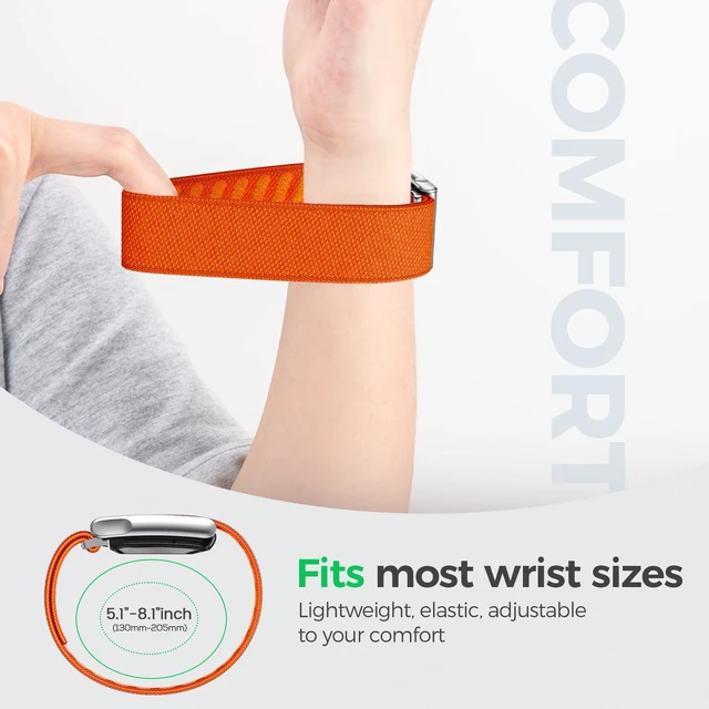 Alt view image 3 of 7 - 3 Packs Nylon Sport Band for WHOOP 5.0/MG, One, Peak & Life Breathable Loop Strap, Comfortable Wristband, Quick-Dry Replacement Watchband Accessories for Men Women, NOT for WHOOP 4.0