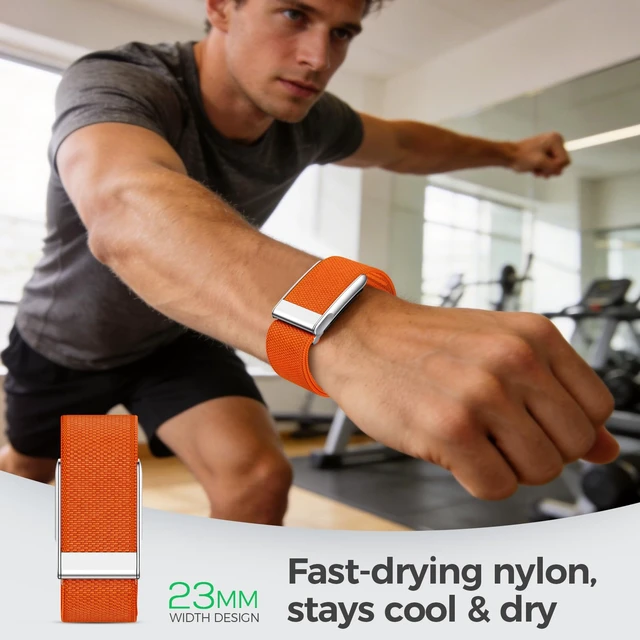 Alt view image 6 of 7 - 3 Packs Nylon Sport Band for WHOOP 5.0/MG, One, Peak & Life Breathable Loop Strap, Comfortable Wristband, Quick-Dry Replacement Watchband Accessories for Men Women, NOT for WHOOP 4.0