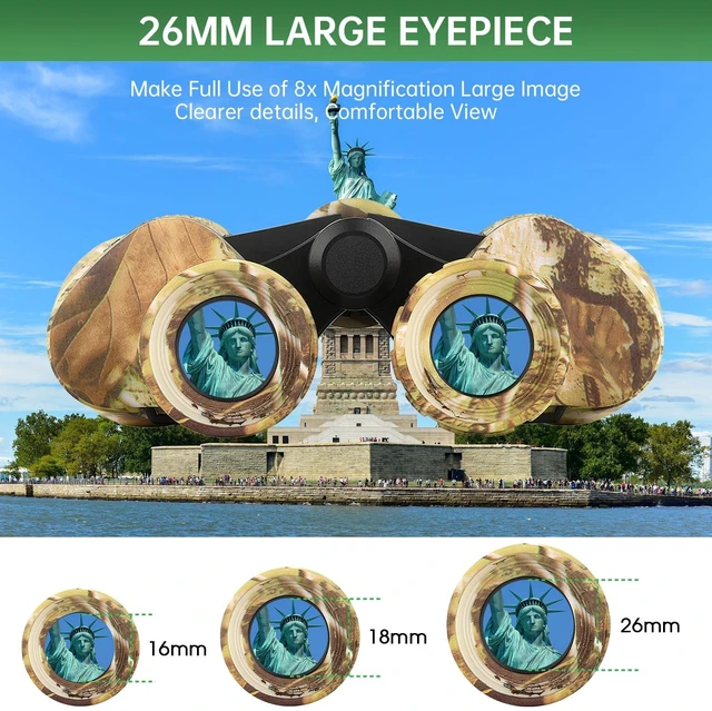 Alt view image 4 of 7 - 20x50 High Powered Binoculars for Adults, Waterproof Binoculars with Low Light Vision for Bird Watching Hunting Camping Travel Cruise Hiking Sports Stargazing, Birthday Gifts for Men
