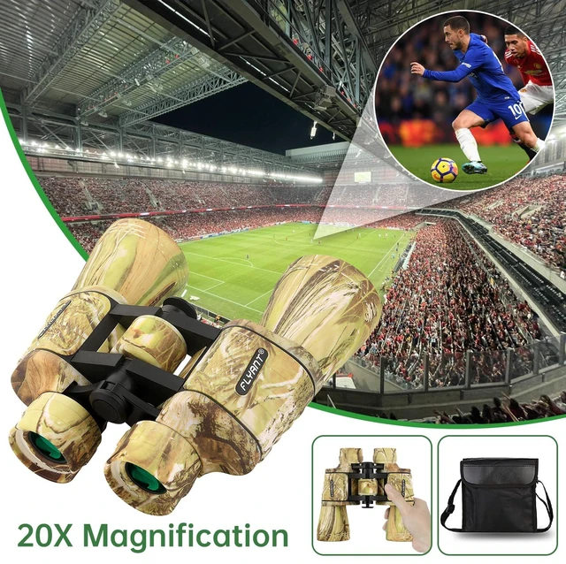 Alt view image 7 of 7 - 20x50 High Powered Binoculars for Adults, Waterproof Binoculars with Low Light Vision for Bird Watching Hunting Camping Travel Cruise Hiking Sports Stargazing, Birthday Gifts for Men