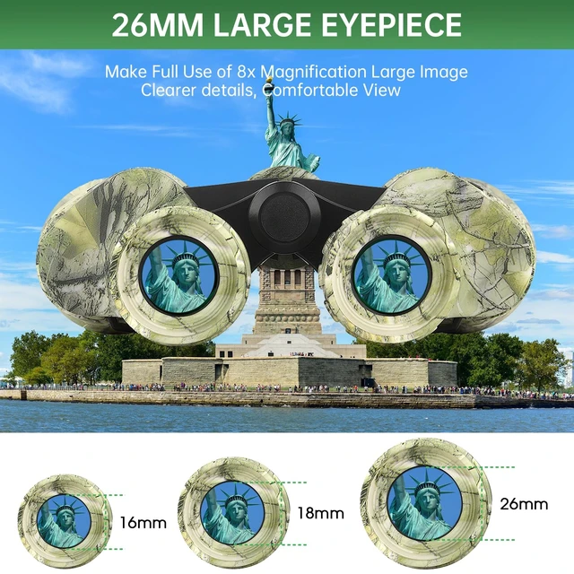 Alt view image 4 of 7 - 20x50 High Powered Binoculars for Adults, Waterproof Binoculars with Low Light Vision for Bird Watching Hunting Camping Travel Cruise Hiking Sports Stargazing, Unique Gifts for Men