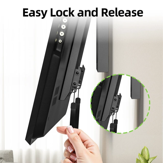 Alt view image 6 of 7 - Fixed TV Wall Mount with Low Profile for Most 26-55 Inch LED, LCD and Flat Screen TVs, TV Mount Bracket with VESA Up to 400x400mm and Weight Capacity 99lbs,and Space Saving TV Bracket