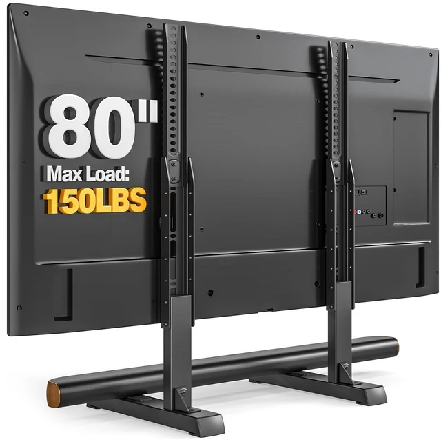 Main image of Universal TV Stand Legs Mount for 24-80 inch TVs Height Adjustable Table Top TV Base Holds up to 150 lbs, Replacement TV Feet with Cable Management, Max VESA 800x500mm