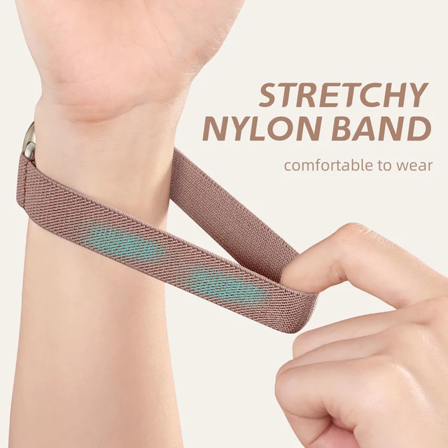 Alt view image 4 of 7 - Stretchy Bands Compatible with Fitbit Versa 3/Versa 4/Sense 2/Sense Water-Resistant Elastic Band Compatible with Fitbit Sense Bands for Women,Soft Sport Strap for Versa 4/Sense 2/Versa 3,5Pack