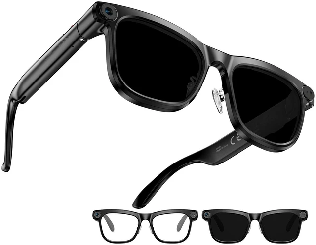 Main image of AI Smart Glasses with Camera, 8MP HD Camera Glasses for Men Women Photo Capture,Object Recognition,Video Recording Sunglasses,Real Time Translation,Voice Assistant, Bluetooth Open-Ear Music
