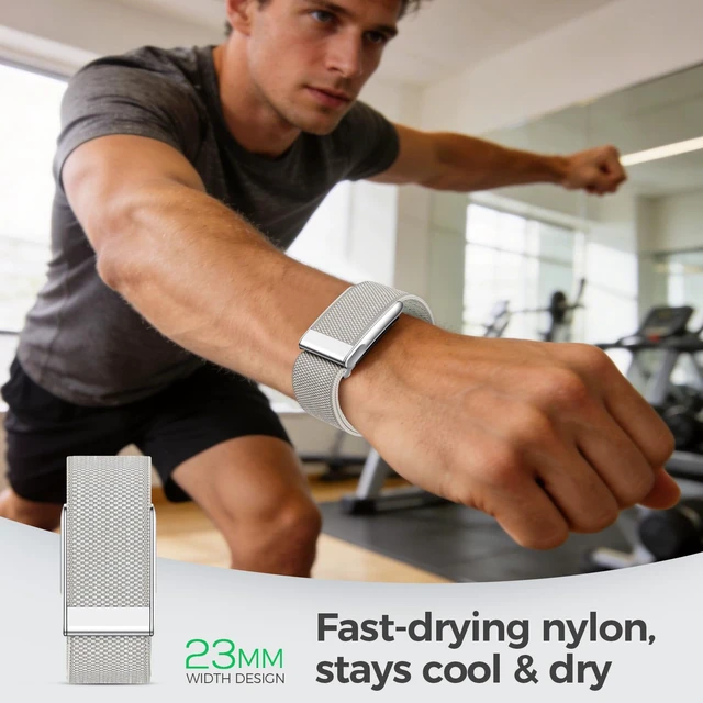 Alt view image 5 of 7 - 3 Packs Nylon Sport Band for WHOOP 5.0/MG, One, Peak & Life Breathable Loop Strap, Comfortable Wristband, Quick-Dry Replacement Watchband Accessories for Men Women, NOT for WHOOP 4.0