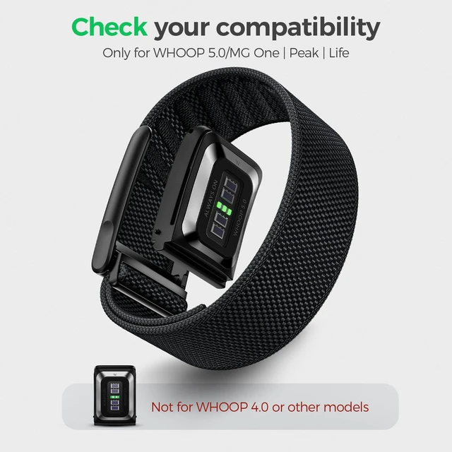 Alt view image 2 of 7 - 3 Packs Nylon Sport Band for WHOOP 5.0/MG, One, Peak & Life Breathable Loop Strap, Comfortable Wristband, Quick-Dry Replacement Watchband Accessories for Men Women, NOT for WHOOP 4.0