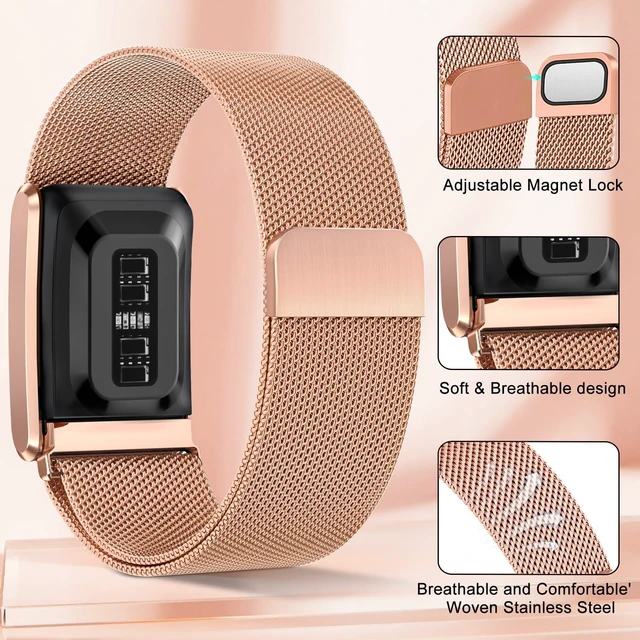 Alt view image 2 of 7 - Milanese Loop Metal Band for Whoop 5.0 Bands One, Peak and Life/MG Breathable Metal Mesh Milanese Loop Sport Adjustable Strap Replacement for Whoop Band 5.0 Not Compatible with Gen 4