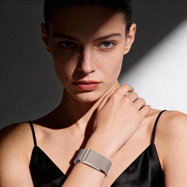 Alt view image 7 of 7 - Milanese Loop Metal Band for Whoop 5.0 Bands One, Peak and Life/MG Breathable Metal Mesh Milanese Loop Sport Adjustable Strap Replacement for Whoop Band 5.0 Not Compatible with Gen 4