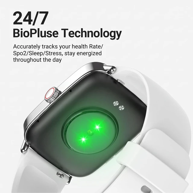 Alt view image 5 of 7 - Smart Watches for Women (2 Bands), 1.85" HD Smartwatch for Android iPhone with Bluetooth Calls, Heart Rate SpO2 Sleep Monitor, 120+ Sports Modes, IP68 Waterproof, 7-Day Battery & More