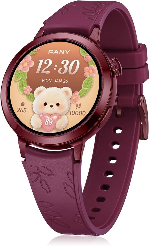 Main image of Luna Smart Watch for Women, 1.1" AMOLED Small Women's Smartwatch 24/7 Activity Tracker, Heart Rate Monitor, Sleep Monitor, Message Notifications, Long Battery Life