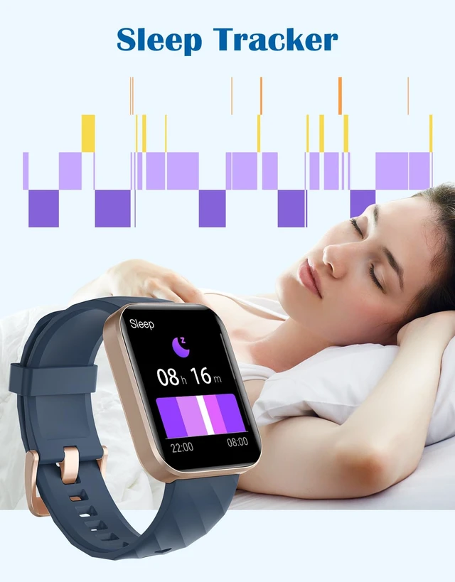 Alt view image 5 of 7 - Smart Watches for Men Women, Bluetooth Calls, Fitness Tracker Blue for iPhone/Android Phones, 1.85" HD, Heart Rate Monitor Sleep Tracker, Step Calories Counter, 100+ Sports Types, Waterproof