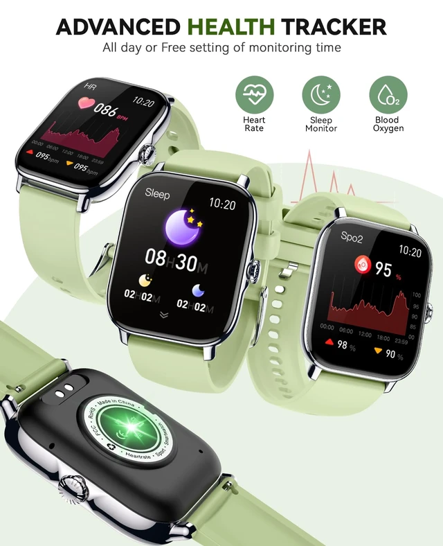 Alt view image 4 of 7 - Smart Watch for Women Men- Answer/Make Call, 2025 IP68 Waterproof Fitness Step Sleep Tracker Watch with Monitor Activity Counter Smartwatch for Andriod iPhone iOS Samsung Compatible