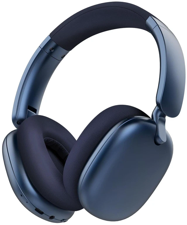 Main image of C6 Active Noise Cancelling Headphones, Wireless Over Ear Bluetooth Headphones, 60H Playtime, Lightweight Folding Comfort Fit Ear Cups Headset with Mic for iPad/Travel/PC/Home Blue