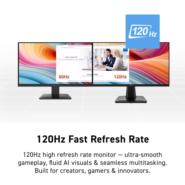Alt view image 4 of 7 - PRO MP225 E12VL, 22-inch1920 x 1080 (FHD) Computer Monitor, 120Hz, Adaptive-Sync, HDMI, Video Port, VESA Mountable, Tilt, 1ms, Black