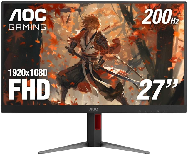 Main image of 27" Gaming Monitor FHD 200Hz IPS NVIDIA G-SYNC Compatble 0.3ms, 27G4H 1920x1080 Computer Monitor, LED, HDR 10, Audio Earphone out, VESA Mount, Console Ready