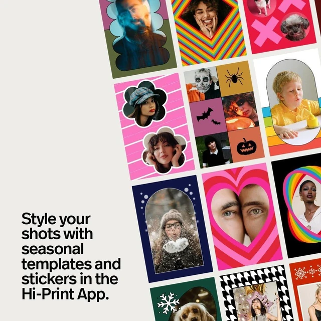 Alt view image 6 of 7 - Hi-Print + Paper Bundle - 2nd Generation Bluetooth Connected 2x3 Pocket Photo Dye-Sub Printer - White Printer + 40 Photos (6438)