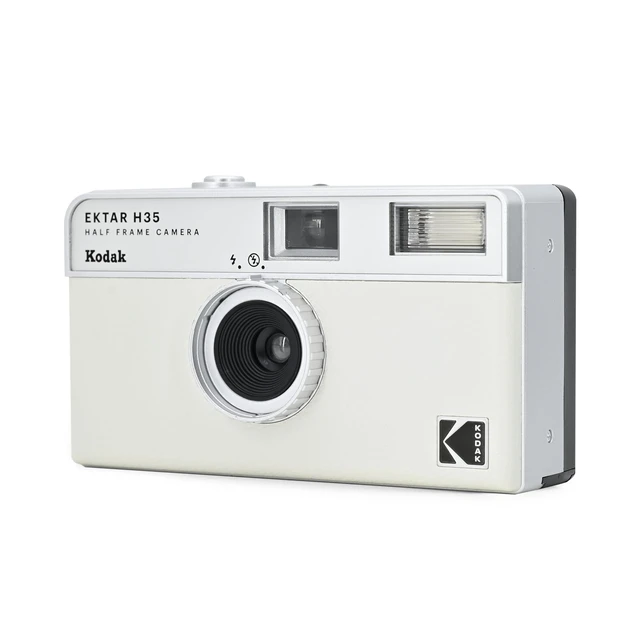 Alt view image 2 of 7 - EKTAR H35 Half Frame 35mm Camera, Reusable, Focus-Free, Lightweight, Easy to Use (AAA Battery Not Included) (White, Bundle with 24-Exposure Film)